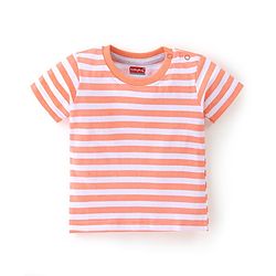 Babyhug Cotton Half Sleeves T-Shirt Stripes & Football Print Pack of 5- Green Grey & Blue