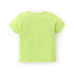 Babyhug Cotton Half Sleeves T-Shirt Stripes & Football Print Pack of 5- Green Grey & Blue