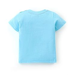 Babyhug Cotton Half Sleeves T-Shirt Stripes & Football Print Pack of 5- Green Grey & Blue