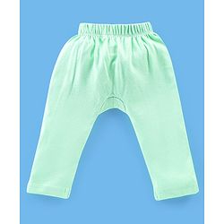 Babyhug Cotton Full Length Diaper Pants Stripes & Cow Print Pack of 3- Blue Green & Orange