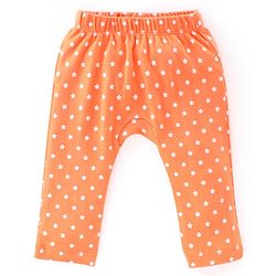 Babyhug Interlock Cotton Knit Full Length Diaper Pants Space Shuttle Print Pack of 3 - Navy Turquoise & Orange