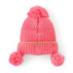 Babyhug Woollen Cap Pink - Diameter 11 cm