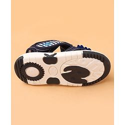 Cute Walk by Babyhug Slip On Sandals with Dino Applique & Velcro Closure - Blue