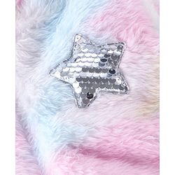 Babyhug Full Sleeves Winter Wear Tie Dye Hooded Romper - Pink Blue & White