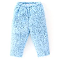 Babyhug Full Sleeves Winter Wear Top & Pajama Set Teddy Applique - Blue