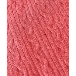 Babyhug Knit Footed Woolen Pant with Cable Knit Design - Pink