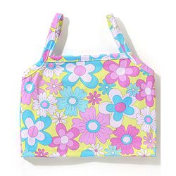Babyhug Sleeveless Two Piece Swimsuit Floral  Print - Pink