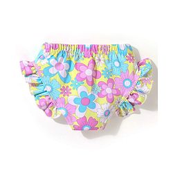 Babyhug Sleeveless Two Piece Swimsuit Floral  Print - Pink