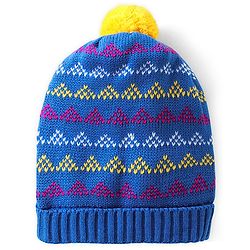 Babyhug Woollen Caps with Pompom Aqua -  Diameter 10 cm