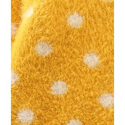 Babyhug Knit Full Sleeves Pullover Polka Dots Design - Yellow