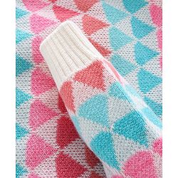 Babyhug Knit Full Sleeves Sweater with Geometric Design - Multicolour