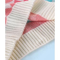Babyhug Knit Full Sleeves Sweater with Geometric Design - Multicolour