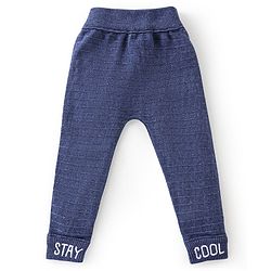 Babyhug Fleece and Woollen Full Length Pant Striped - Pink