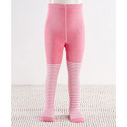 Cutewalk by Babyhug Non Terry Footed Anti-Bacterial Unicorn Design Tights Pack of 2 - Pink & Navy
