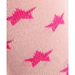 Cutewalk by Babyhug Non Terry Footed Anti Bacterial Star Design Tights  - Pink