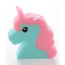 Unicorn Shaped Bath Loofah - Green & Pink