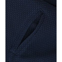 Babyhug Woven Full Sleeves Solid Blazer with T-Shirt - Navy Blue