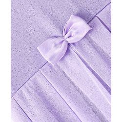 Babhyhug Woven Sleeveless All Over Glitter Party Frock - Lavender