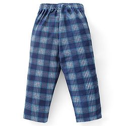 Babyhug Cotton Full Sleeves Party Wear Suit With Blazer Checkered - Navy Blue