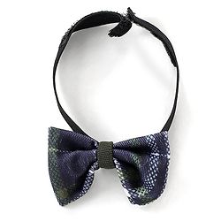 Babyhug Full Sleeves Solid Colour Shirt with Checks Trouser Cap Bow & Suspenders Set - Green & Navy Blue