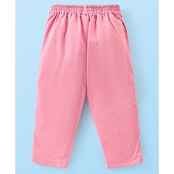 Babyhug Knit Full Sleeves Solid Color Party Suit with Stretch Waistcoat & Cap -  Pink & White