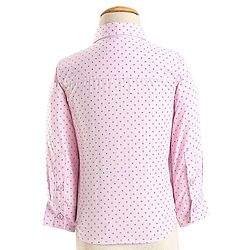 Babyhug Cotton Full Sleeves Party Wear Suit With Blazer Arrow Print - Navy Blue & Pink
