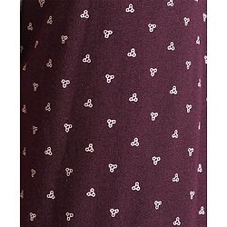 Babyhug Cotton Full Sleeves Party Wear Suit With Blazer Heart Print - Beige & Maroon
