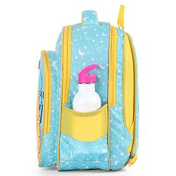 Babyhug Cute Monster School Backpack Blue - Height 16 Inches