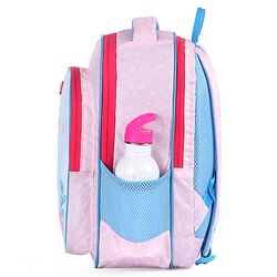 Babyhug Zebra Print School Backpack Pink - Height 16 Inches