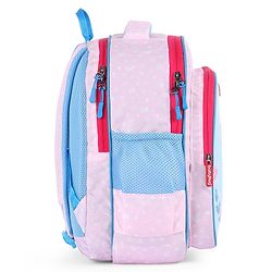 Babyhug Zebra Print School Backpack Pink - Height 16 Inches