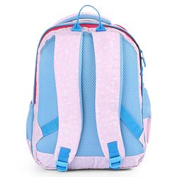 Babyhug Zebra Print School Backpack Pink - Height 16 Inches