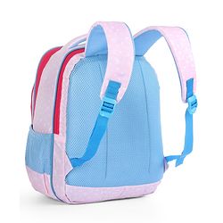 Babyhug Zebra Print School Backpack Pink - Height 16 Inches