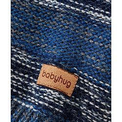 Babyhug Knit Full Sleeves Sweater with Striped Design - Blue