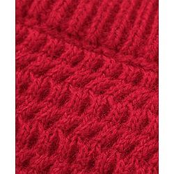 Babyhug Full Sleeves Sweater Penguin Embroidery- Red