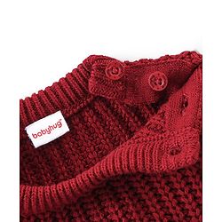 Babyhug Full Sleeves Colour Blocked     Pullovers - Navy Blue & Maroon