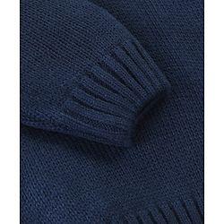 Babyhug Full Sleeves  Sweater Solid Colour - Navy Blue