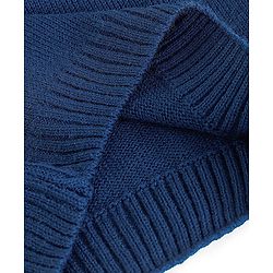 Babyhug Knit Full Sleeves Sweater with Colour Block Design - Blue & Yellow