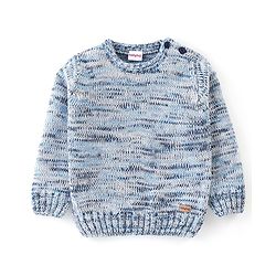 Babyhug Full Sleeves Sweater - Blue