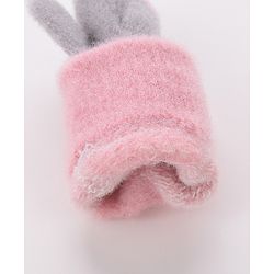 Babyhug Gloves With Heart Design - Grey