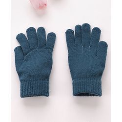Babyhug Gloves Elephant Design- Blue