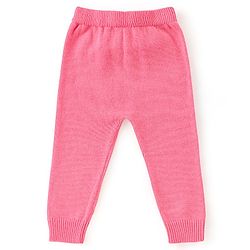 Babyhug Organic Cotton Knit Full Sleeves Sweater Set With Cap Floral Design - Light Pink