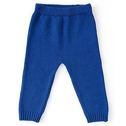 Babyhug Organic Cotton Knit Full Sleeves Sweater Set With Cap Cloud & Sun Design -Blue