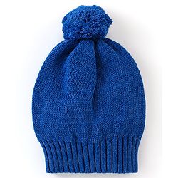 Babyhug Organic Cotton Knit Full Sleeves Sweater Set With Cap Cloud & Sun Design -Blue
