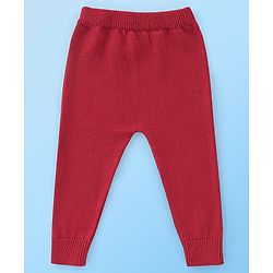 Babyhug Organic Cotton Full Sleeves Heart Design  Sweater Sets - Grey & Red