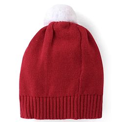 Babyhug Organic Cotton Knit Baby Sweater Set Intarsia Design - Red