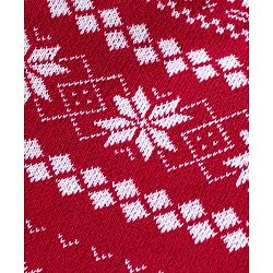 Babyhug Organic Cotton Knit Baby Sweater Set Intarsia Design - Red