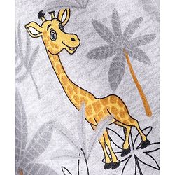 Babyhug Cotton Knit Full Length Lounge Pants Animal Print - Grey