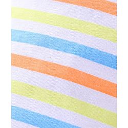 Babyhug Cotton Knit Lounge Pants Stripes Pack of 2 - Light Blue