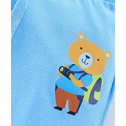 Babyhug Cotton Knit Lounge Pants Stripes Pack of 2 - Light Blue