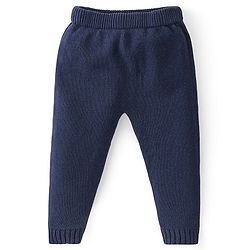Babyhug Knitted Full Sleeves Striped & Bunny Patch Sweater Set with Cap - Multicolour